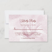 Etheral Magnolia Flower, Wedding RSVP Kaartje (Voorkant)