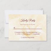 Etheral Magnolia Flower, Wedding RSVP Kaartje (Voorkant)