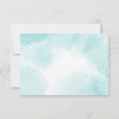 Etheral Magnolia Flower, Wedding RSVP Kaartje (Achterkant)