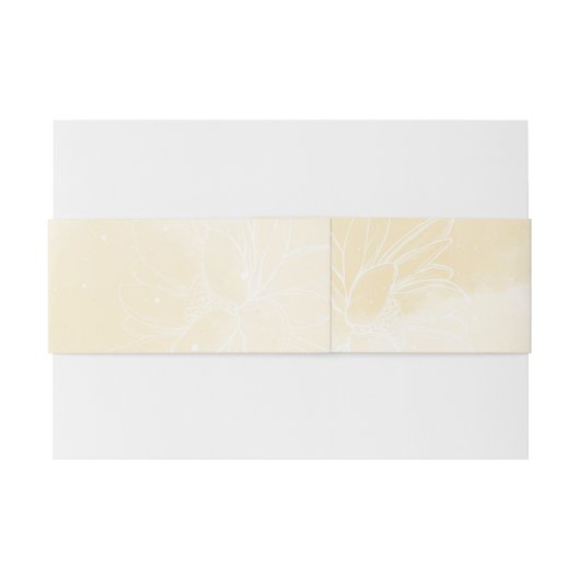 Etheral Magnolia Flower, Wedding Uitnodigingen Wikkel (Achterkant Voorbeeld)