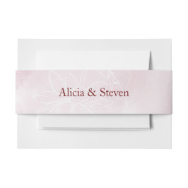 Etheral Magnolia Flower, Wedding Uitnodigingen Wikkel