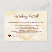 Etheral Magnolia Flower, Wishing Well Informatiekaartje (Voorkant)