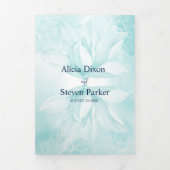 Etheral Magnolia, Wedding Drieluik Uitnodiging (Cover)