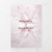 Etheral Magnolia, Wedding Drieluik Uitnodiging (Cover)