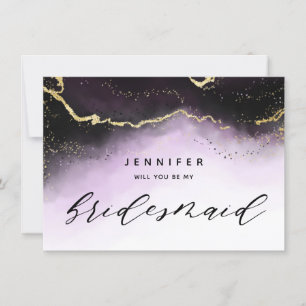 Etheral Mist Ombre Amethyst Bridesmaid Voorstel