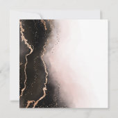 Etheral Mist Ombre Blush Luxury Square Wedding Kaart (Achterkant)
