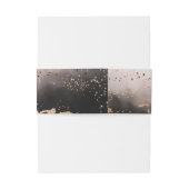 Etheral Mist Ombre Blush Pink Wedding Monogram Uitnodigingen Wikkel (Achterkant Voorbeeld)