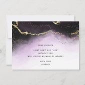 Etheral Mist Ombre Paars Maid of Honor Voorstel (Achterkant)