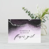 Etheral Mist Ombre Violet Bloemenmeisje Voorstel (Staand voorkant)