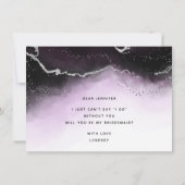 Etheral Mist Ombre Violet Bridesmaid Voorstel (Achterkant)