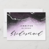 Etheral Mist Ombre Violet Bridesmaid Voorstel (Voorkant)
