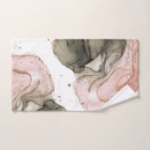Etheral Moody Pink Black Gold Inky Fantasy Glam Bad Handdoek (Handdoek)