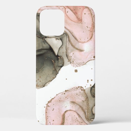 Etheral Moody Pink Black Gold Inky Fantasy Glam Case-Mate iPhone Case (Achterkant)