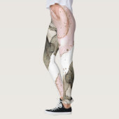 Etheral Moody Pink Black Gold Inky Fantasy Glam Leggings (Links)