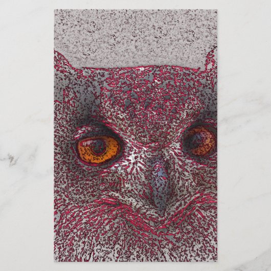 Etheral Owl Briefpapier (Voorkant)