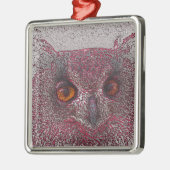 Etheral Owl Metalen Ornament (Links)