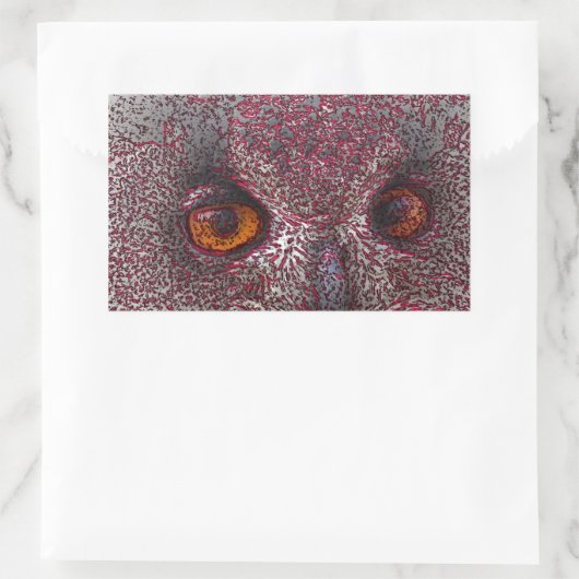 Etheral Owl Rechthoekige Sticker (Tas)