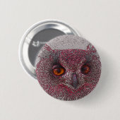 Etheral Owl Ronde Button 5,7 Cm (Voorkant /achterkant)