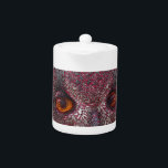 Etheral Owl Theepot<br><div class="desc">Een delicaat en mysterieus afbeelding van een uil.</div>