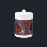 Etheral Owl Theepot<br><div class="desc">Een delicaat en mysterieus afbeelding van een uil.</div>