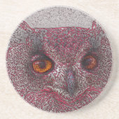 Etheral Owl Zandsteen Onderzetter (Voorkant)