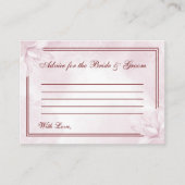 Etheral Pink Magnolia , Wedding Advieskaart (Voorkant)
