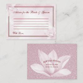 Etheral Pink Magnolia , Wedding Advieskaart