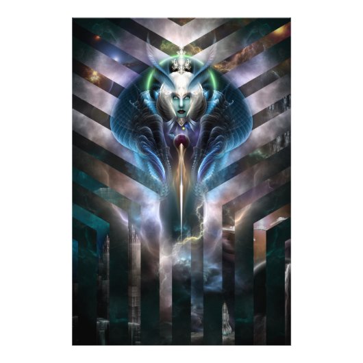Etheral Queen of Galaxy Photo Print Foto Afdruk (Voorkant)