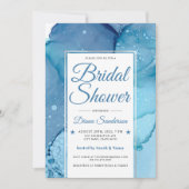 Etheral Wave Bridal Shower Invitations V07 Kaart (Voorkant)