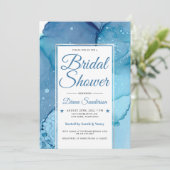 Etheral Wave Bridal Shower Invitations V07 Kaart (Staand voorkant)