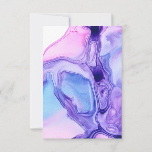 Etheral Wave Save the Date Invitation Small V03 Kaart (Achterkant)