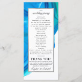 Etheral Wave Wedding Ceremony Program Beach Programmakaart (Achterkant)