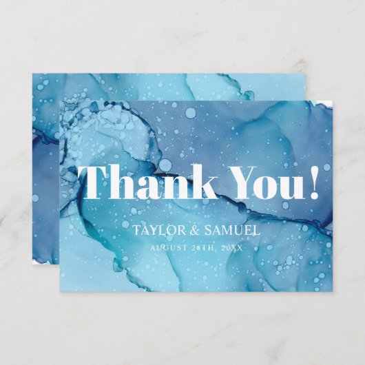 Etheral Wave Wedding Hartelijk dank voor kaarten V (Voorkant / Achterkant)