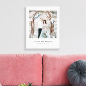 Etheral Wedding | Foto- en schrijfmachinetekst Canvas Afdruk (Insitu (Woonkamer))