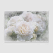 Etheral White Roses Tissue Paper Tissuepapier (Voorkant)