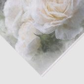 Etheral White Roses Tissue Paper Tissuepapier (Detail)