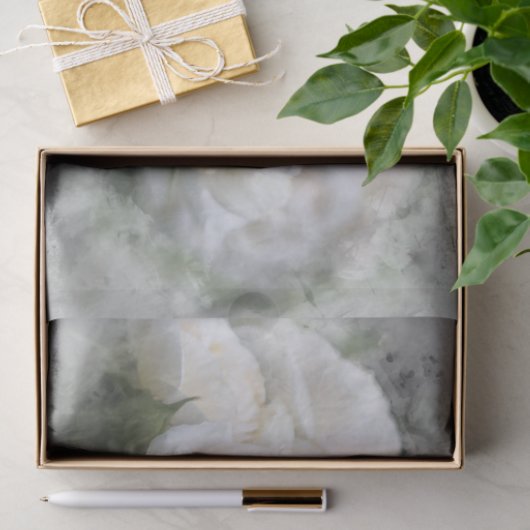 Etheral White Roses Tissue Paper Tissuepapier (Geschenk)