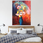 Etherale bloem door Odilon Redon Canvas Afdruk (Insitu (Slaapkamer))