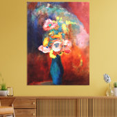 Etherale bloem door Odilon Redon Canvas Afdruk (Insitu (Woonkamer))
