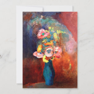 Etherale bloem, schilderij van Odilon Redon Kaart