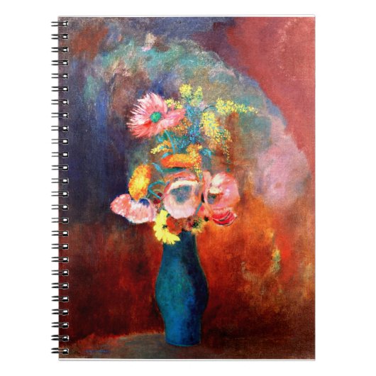 Etherale bloem, schilderij van Odilon Redon Notitieboek (Voorkant)