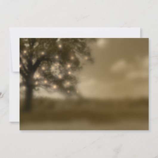 Etherale boom met lampjes Laten we de ontvangst vi Kaart (Achterkant)