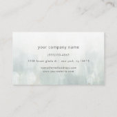 Etherale groene Natuur geïnspireerd op eenvoud Visitekaartje (Achterkant)