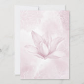 Etherale Magnolievloer, vlakke redder de datum Kaa Save The Date (Achterkant)