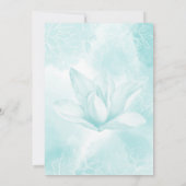 Etherale Magnolievloer, vlakke redder de datum Kaa Save The Date (Achterkant)