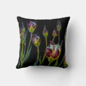 Etherale Paarse Tulpen Kussen (Achterkant)