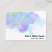 *~* Etherale QR AP46 Gold Glitter Abstracte Logo Visitekaartje (Voorkant)