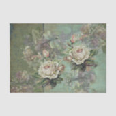 Etherale Rozen, Paarse pansieën en insecten Tissuepapier (Voorkant)