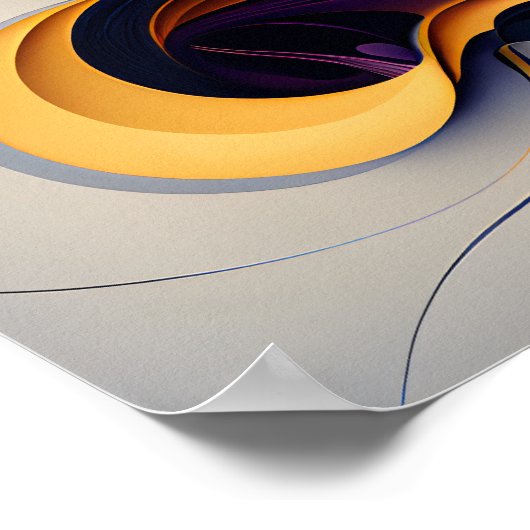 "Etherale stroom" — Poster voor digitale kunst (Hoek)