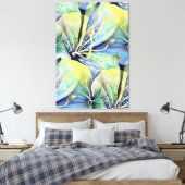 Etherale ventilatorbenzine in Waterverf Canvas Afdruk (Insitu (Slaapkamer))